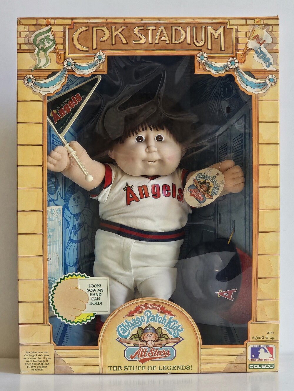 RARE 1986 "California Angels" Cabbage Patch Kids CPK Stadium MLB All-Star Doll